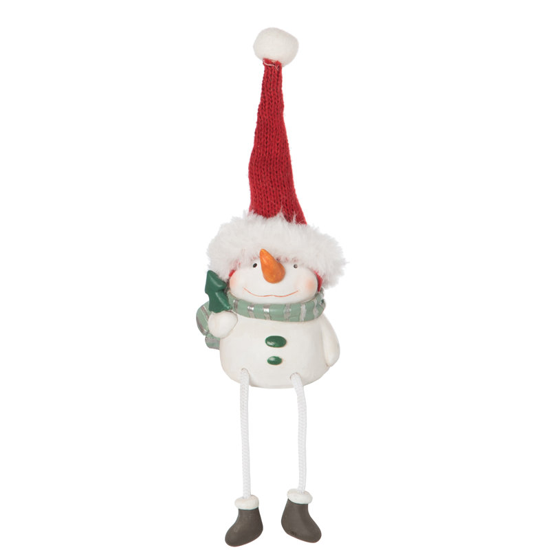 plush snowman shelf sitter